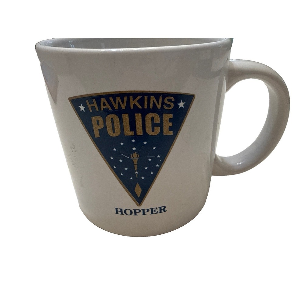 Stranger Things Hawkins Police Mornings Are For Coffee Cafe Mug Official Merch